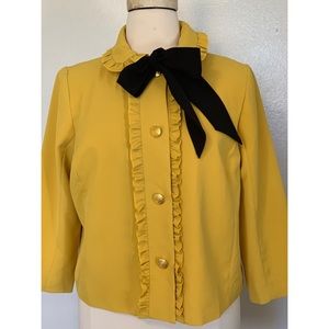 ELOQUII Ruffle Bow Jacket